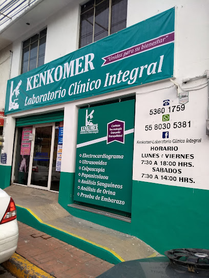 Dirección, horario, teléfono y opiniones de Kenkomer Laboratorio Clínico Integral en Naucalpan