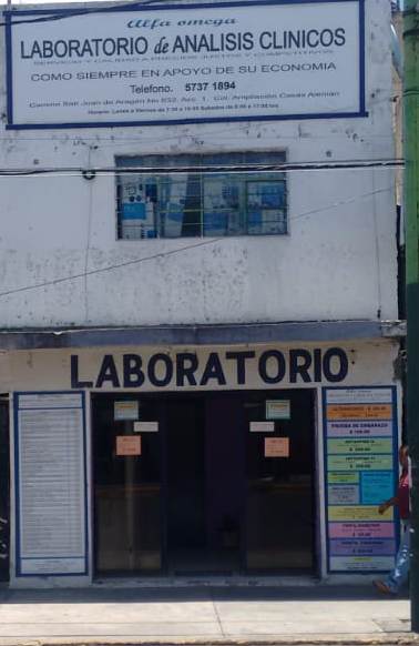 Dirección, horario, teléfono y opiniones de Laboratorio de Analísis Clinícos - Alfa Omega en Gustavo A. Madero