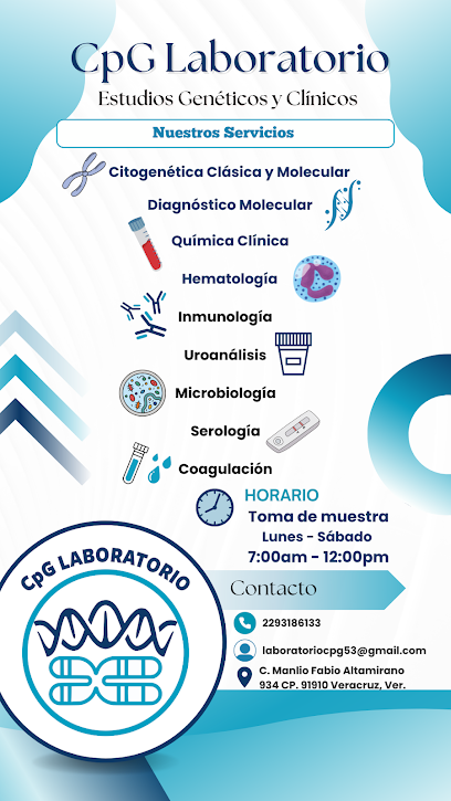 Dirección, horario, teléfono y opiniones de Cpg Laboratorio en Veracruz